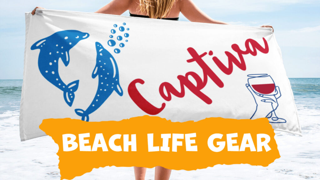 Beach Life Towel - Beach Gear - Florida Vacation Shirts - Florida Mugs - Florida Hats